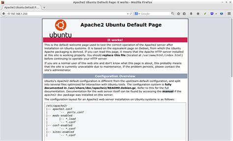 Apache2 Ubuntu Default Page: It works